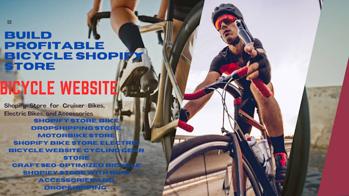 Gig Preview - Create sales shopify bicycle store with SEO custom design electric cruiser bike