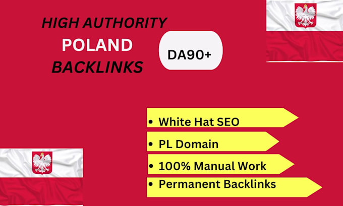 Gig Preview - Create poland link building with high da pl SEO backlinks