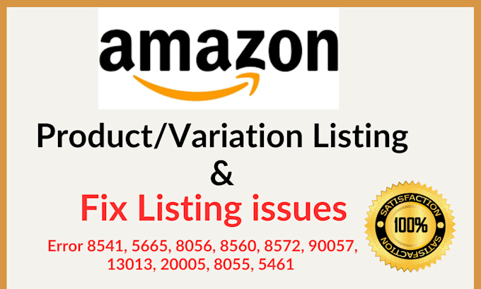 Gig Preview - List your products on amazon and fix listing issues