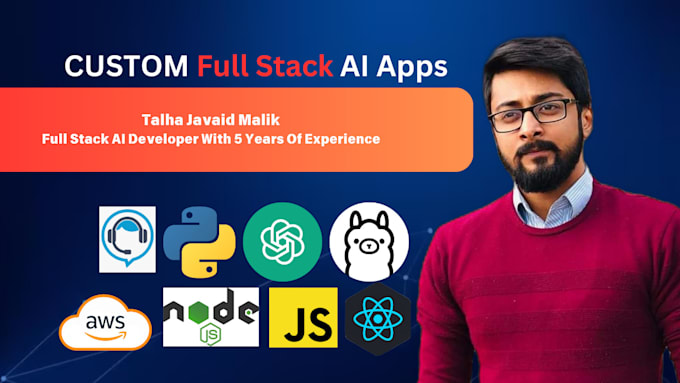 Gig Preview - Custom full stack ai application and web app development