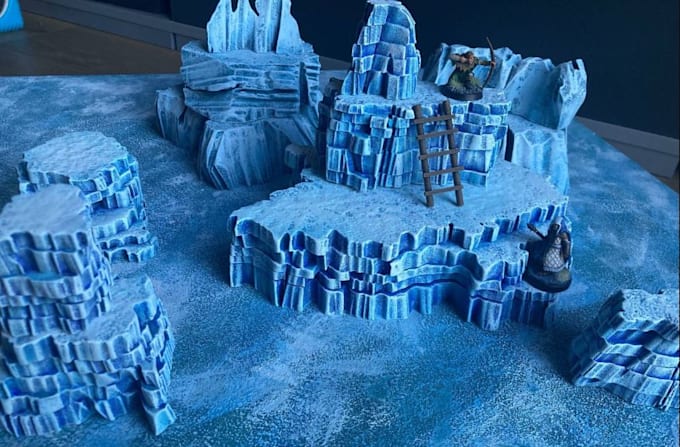 Gig Preview - Design 3d castle miniature,terrain environment,3d building,stl file,obj,mini dnd