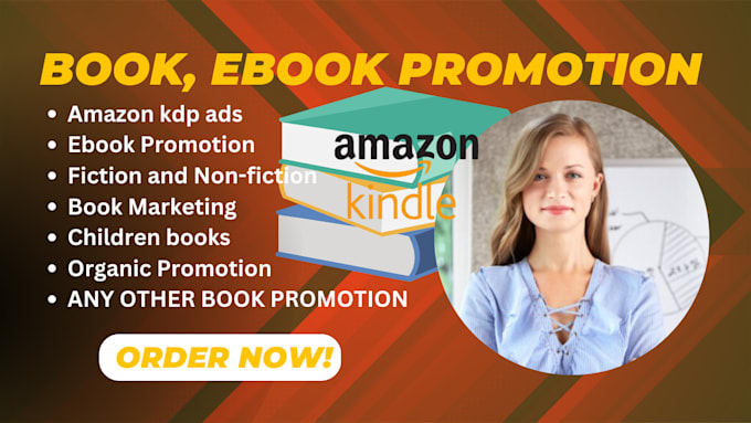 Gig Preview - Do ebook promotion, promote books, ebooks amazon kdp ads, and ebook marketing