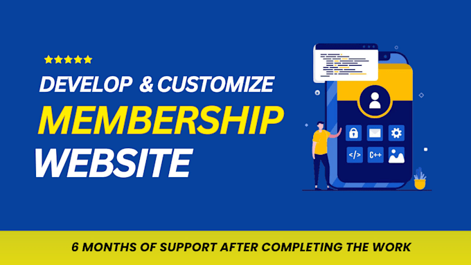 Gig Preview - Develop user friendly and functional membership website using memberpress