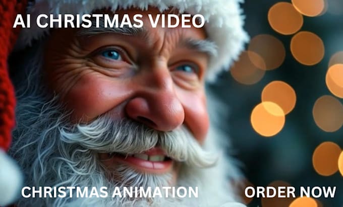 Gig Preview - Make ai christmas music video christmas animation christmas holiday video