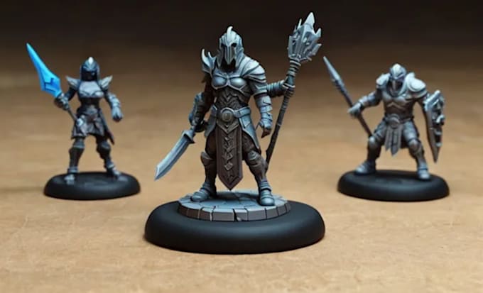 Gig Preview - Sculpt printable 3d miniature,figuring, tabletop, creatures dnd miniature   3d