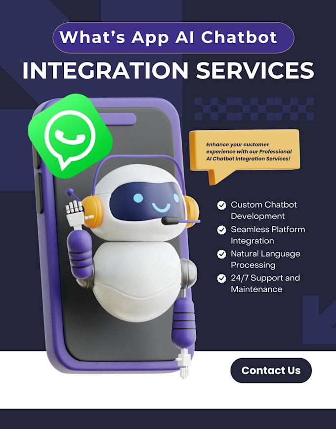 Gig Preview - Build ai powered whatsapp chatbots for your business