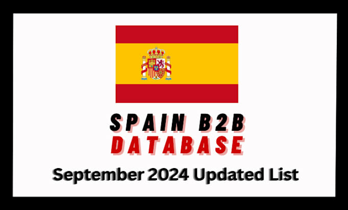 Gig Preview - Provide you updated spain emails database b2b contact leads lists