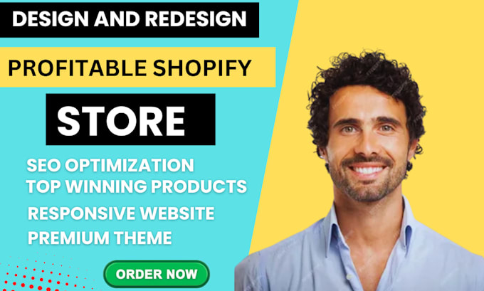 Gig Preview - Redesign shopify website design shopify website redesign shopify store design