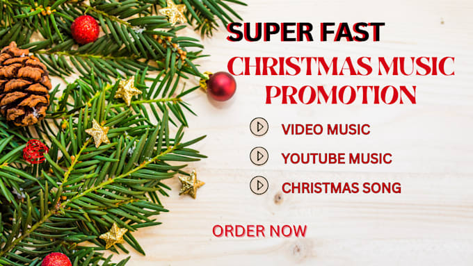 Gig Preview - Do superfast christmas youtube video promotion, yutube music promotion