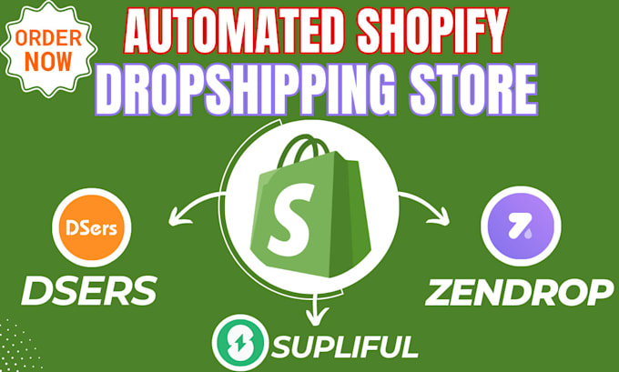 Gig Preview - Build ecommerce website shopify website development shopify dropshipping store