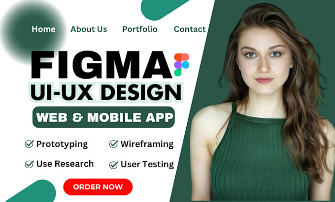 Gig Preview - Design figma website design, figma landing page, website ui ux design, figma