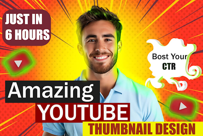 Bestseller - design amazing and attractive youtube thumbnail design