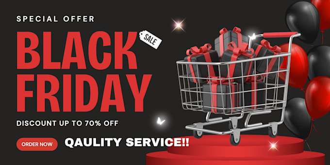 Gig Preview - Do black friday sale, christmas flyer to boost shopify sales