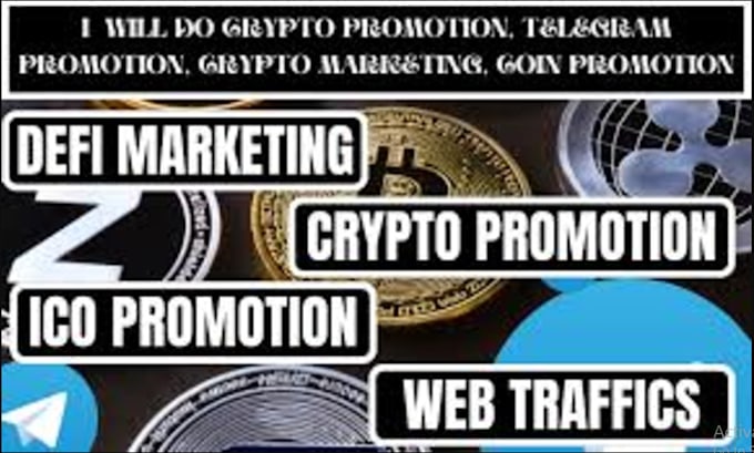 Gig Preview - Promote bitcoin, nft, ico and telegram marketing, mim, token