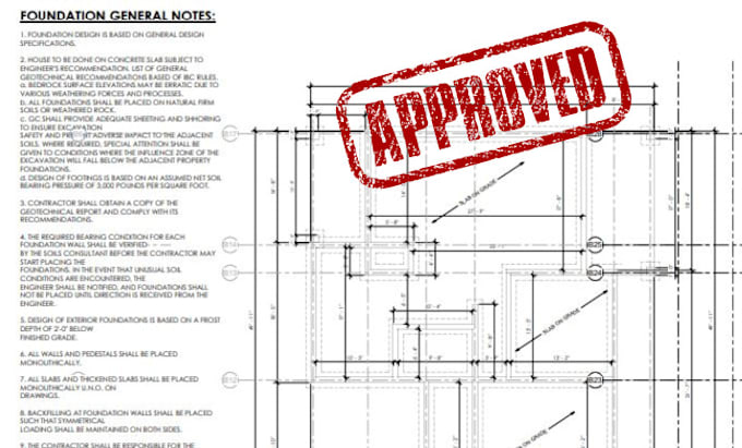 Gig Preview - Full architectural construction plan city permit elevation floor plan blueprint