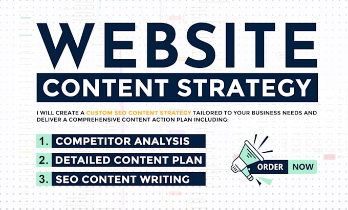 Gig Preview - Create website content strategy and SEO content plan for your website