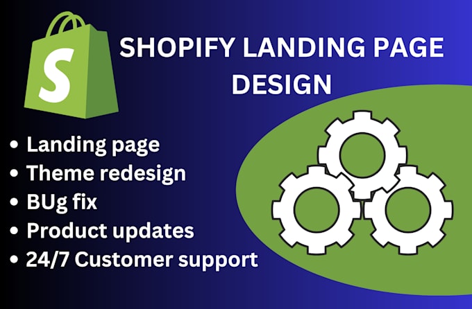 Gig Preview - Design shopify landing page with pagefly, zipify, gempages, shogun