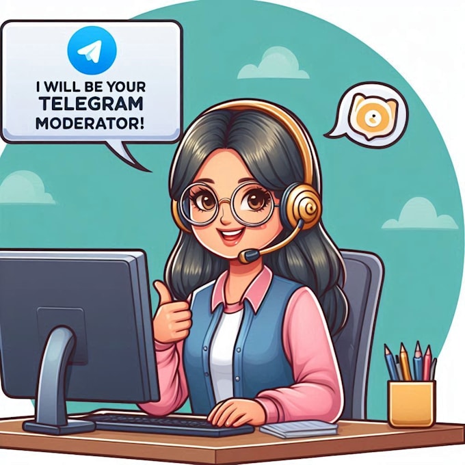 Gig Preview - Be your telegram moderator and community manager