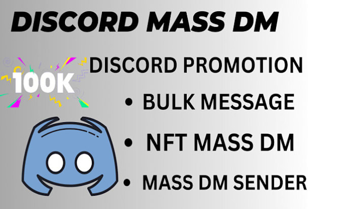 Gig Preview - Do discord mass dm, discord mass dms, mass dms, discord mass dm