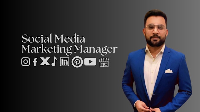 Gig Preview - Be your social media marketing manager and content creator