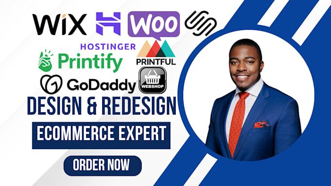 Gig Preview - Hostinger ecommerce webshop woocommerce printfy godaddy wix website squarespace