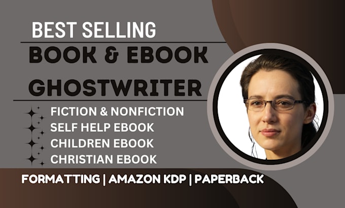 Gig Preview - Be your book writer, ebook ghostwriter, KDP formatting, fiction and nonfiction