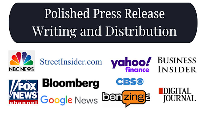 Gig Preview - Do press release writing, press release distribution, submit press release