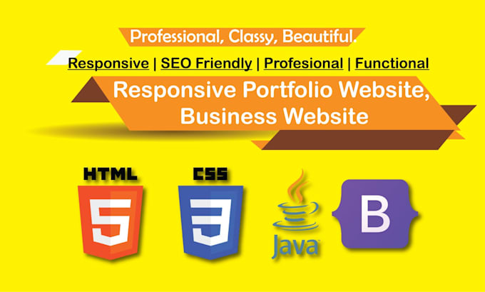 Bestseller - create portfolio website, business website with html css