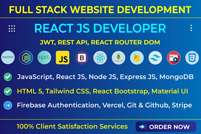 Gig Preview - Be full stack web developer software developer PHP laravel html react nodejs