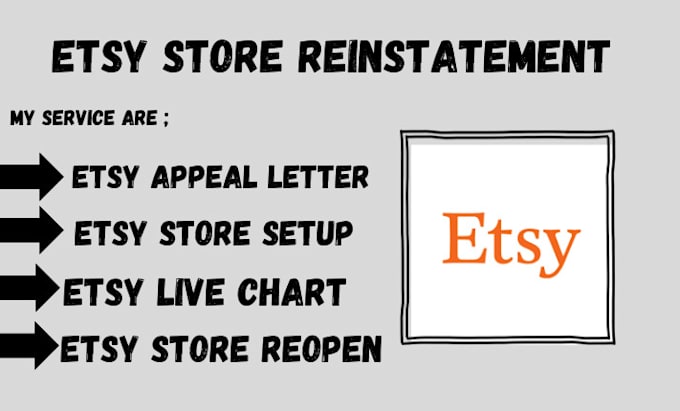 Gig Preview - Reinstate your suspended esty account through appeal letter