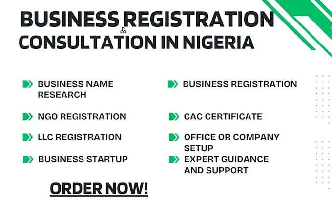 Gig Preview - Business registration llc company name cac ngo registration nigeria