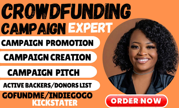 Bestseller - rank and promote your gofundme kickstater indiegogo to 200k wealthy donors