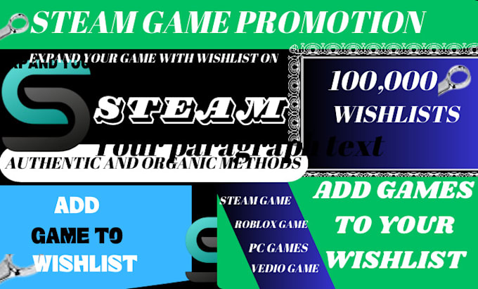 Gig Preview - Do steam game promotion steam game wishlist steam game promotion