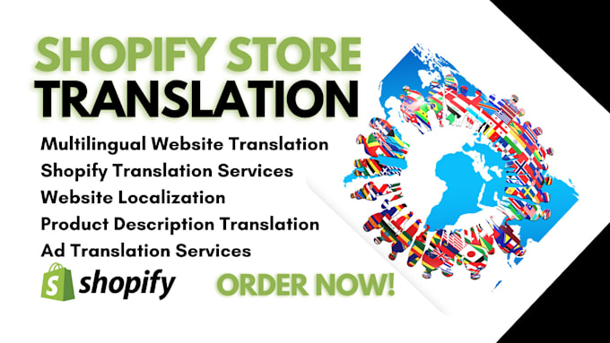 Gig Preview - Translate shopify store in any language in 24 hours