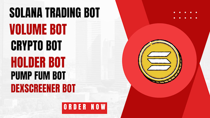 Gig Preview - Solana cex or stellar volume bot or market making crypto bot holder bot presale