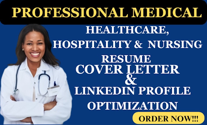 Gig Preview - Create a hospitality healthcare nursing medical surgeon resume and cover letter