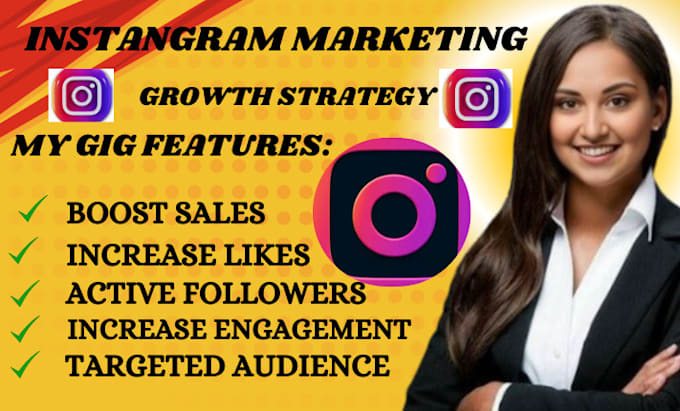 Gig Preview - Grow, boost your instagram account organically for real followers