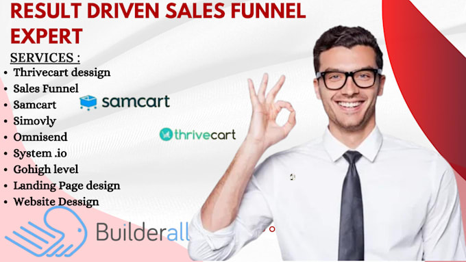 Gig Preview - Build thinkific, kajabi, go high level, simvoly, samcart, thrivecart funnels