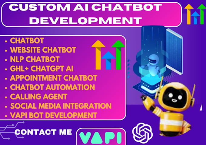 Gig Preview - Setup vapi ai ghl chatbot, ai cold calling agent, nlp chatbot integration