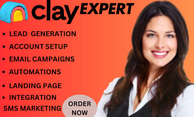 Gig Preview - Setup clay email marketing and lead building clay com marketing expert