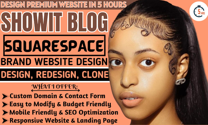 Gig Preview - Customize, redesign premium squarespace or showit website, SEO optimization 5hrs