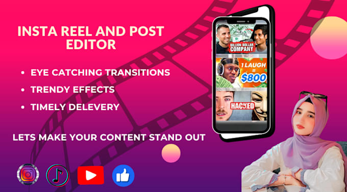 Bestseller - edit tiktok, youtube, instagram video ads and reels