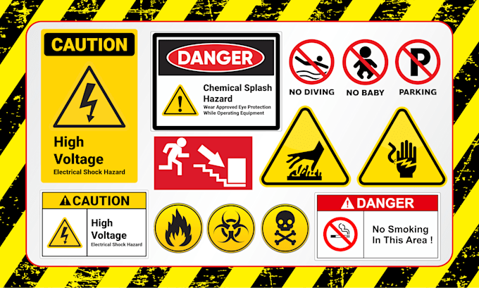 Gig Preview - Design custom safety signs to ensure workplace compliance and safety