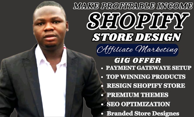 Gig Preview - Build redesign shopify store ecommerce marketing to boost your sales