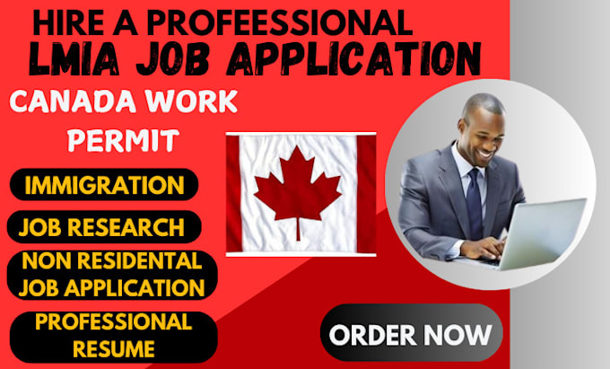 Gig Preview - Get work permit visa, job offer and lmia application application assistance