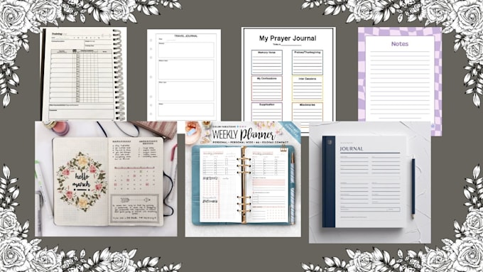 Gig Preview - Design fillable PDF journal workbook interactive canva ebook lead magnet planner