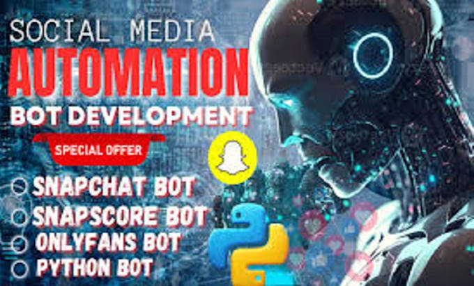 Gig Preview - Develop snapchat bot reddit API bot telegram chatbot for onlyfans using python