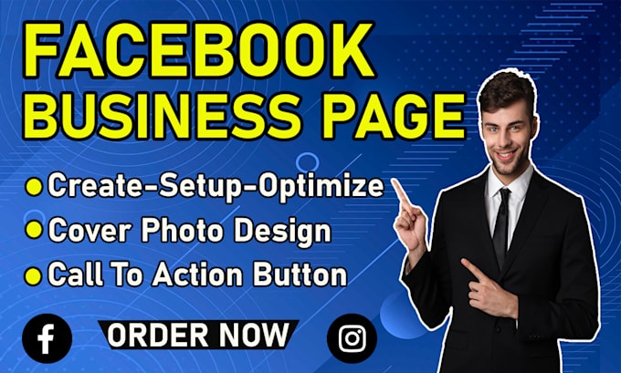 Gig Preview - Design create and setup a unique facebook business page