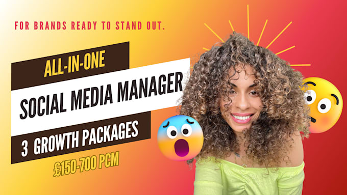 Gig Preview - Be your all in one social media manager