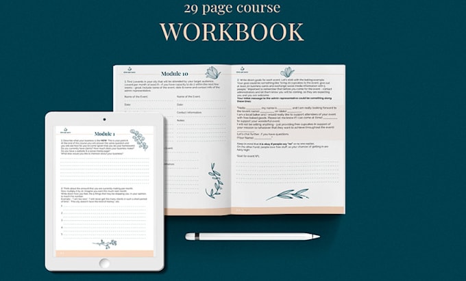 Gig Preview - Design canva editable workbooks, ebooks, lead magnets, and PDF layout, calendar